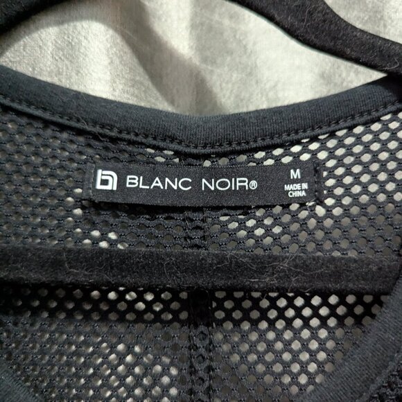 BLANC NOIR Carbon 38 Taiyo Mesh Tunic Black Medium - Picture 5 of 6